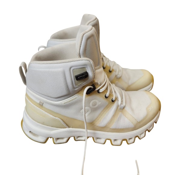 On Running Cloudrock‎ Raw edge undyed mid hiking boots sneakers waterproof Sz 5 - Picture 4 of 10